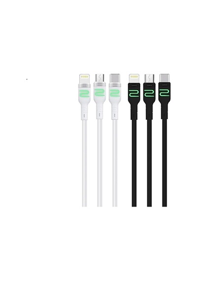 Sunix Sc45 / 46 / 47 3.4 Amper Hızlı Şarj Ve Data Kablosu Led Işıklı 2