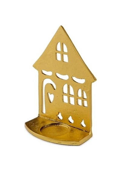 Epsilon Gold Dekoratif Ev 11,5x5,5 Cm Açık Ahşap