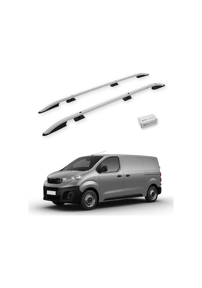 Turtle Peugeot Expert Mk3 2017-2025 / Kısa Şasi Tavan Çıtası Crown Gri