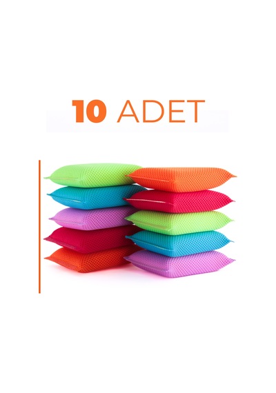 Petek Dokulu Bulaşık Süngeri Sihirli Pratik Sünger - 10 Adet
