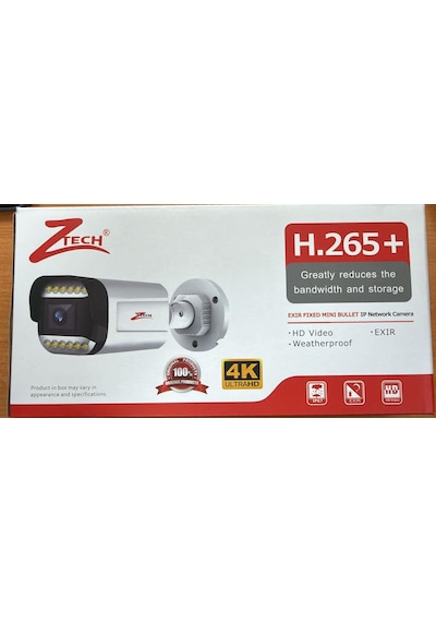 Ztech Zr-8080 5mp 2.8mm 12led Fullcolor + Mikrofon Bullet Dış Mekan Ip Kamera