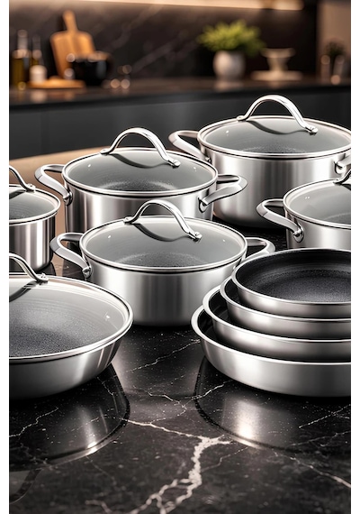 Uniqella Silver Pro Serisi 16 Parça Set Çelik