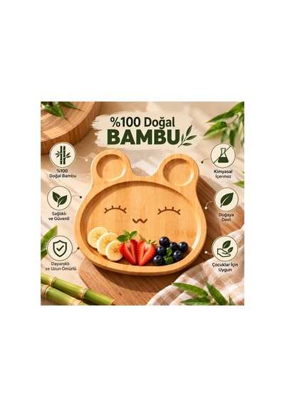 Bambu Çocuk Tabağı 20x20 Cm Emoji Desenli Bebek Yemek Ve Atıştırmalık Sunum Tabağı Minik Panda - 933673576 Minik Panda Bambu Çocuk Tabağı 20x20 Cm Emoji Desenli Bebek Yemek Ve Atıştırmalık Sunum Tabağı Minik Panda - 933673576 Minik Panda