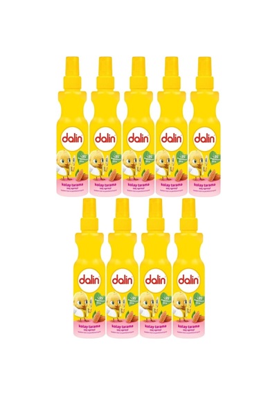 Kolay Saç Tarama Spreyi 200ml Badem Özlü 9 Lu Set