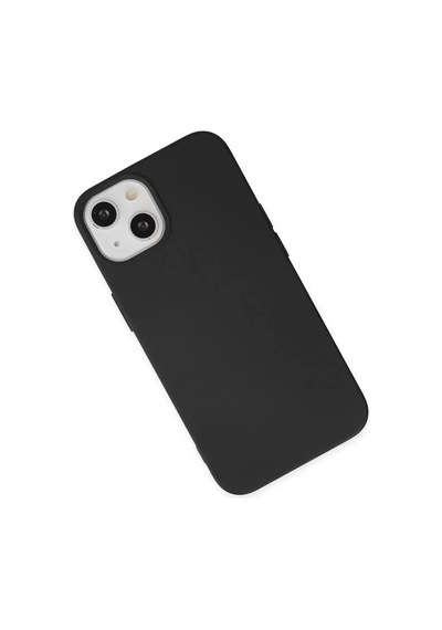 Newface Apple iPhone Uyumlu  14 Kılıf Nano İçi Kadife Silikon - Siyah