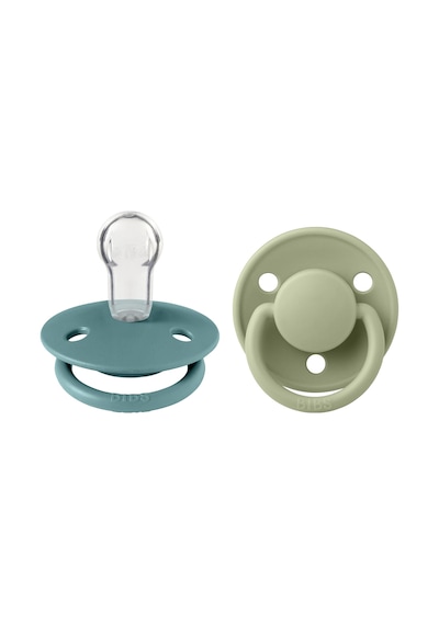 Bibs De Lux 2'li Silikon Emzik I Island Sea & Sage I 0-36 Ay Çok Renkli