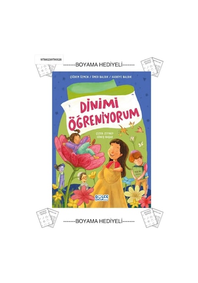 Boyamalı- Dinimi Öğreniyorum Dini Çocuk Kitabı Okul Öncesi - Çiğdem Özmen