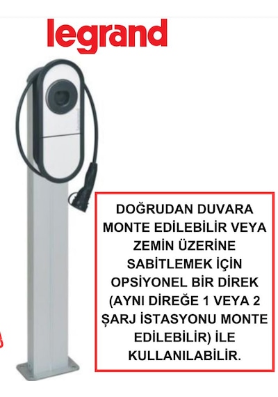 Legrand Elektrikli Araç Şarj İstasyonu 22 Kw Kablolu Duvar Tipi