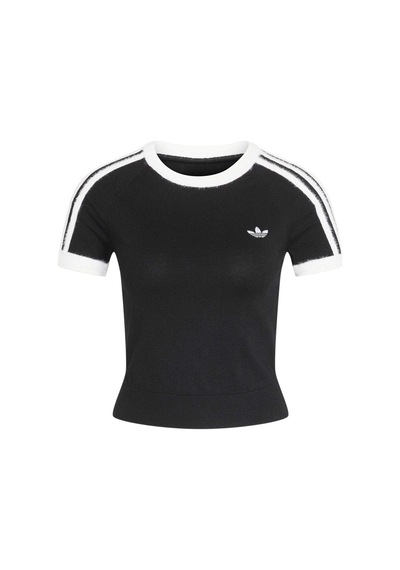 Black/whıte Adidas Kadın Günlük T-shirt Knit Tee Ks7375 siyah