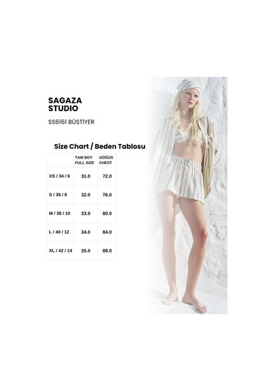 Sagaza Studio Ss6161 Lastikli Bralet İndigo