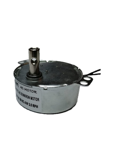 İKON TEKNİK ASENKRON MOTOR TYC 50 4 Watt 2.5 RPM 220 Volt CW/CCW ÇİFT YÖNLÜ ŞÖMİNE ÇEVİRME MOTORU