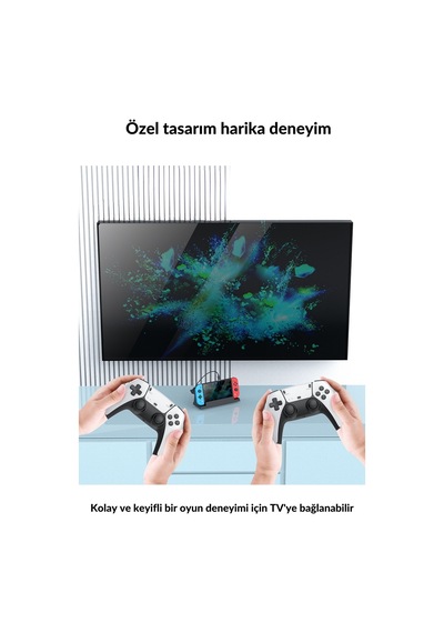 Wearfitpro M20pro Tv Bağlantılı Elde Kullanılabilir Oyun Konsolu Joystick Ve Stand  Gamepad Oyun Konsolu