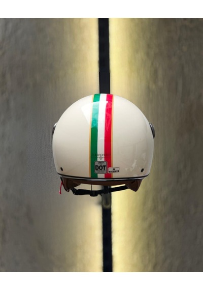 Aegıs Motosiklet Kaskı - Retro Açık Kask İtalyan Krem