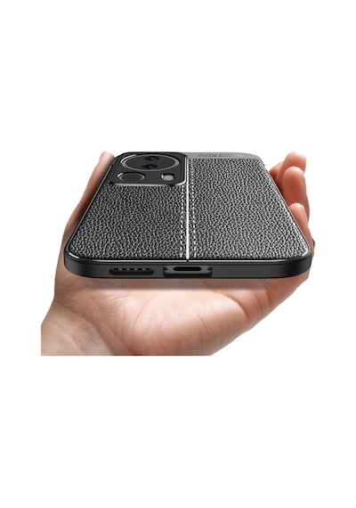 Xiaomi Uyumlu Mi 13 Lite Kılıf Zore Deri Görünümlü Niss Silikon Kapak