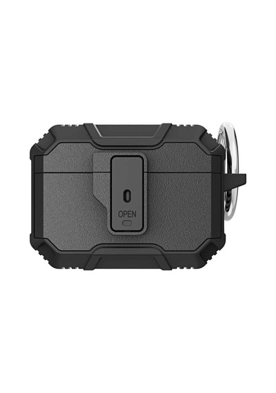 Apple AirPods Uyumlu Pro Kılıf Zore Airbag 27 Silikon Siyah