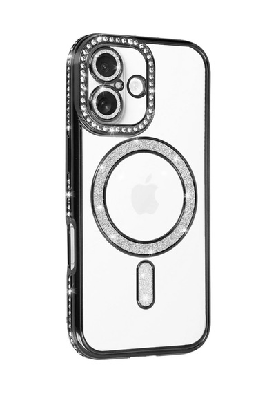 Apple İphone 17 Joke Simli Magneticsafe Kılıf - Siyah 0.2M-Çok Renkli
