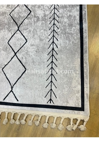 Salerno Çamaşır Makinesinde Yıkanabilir Kilim Halı Hs1021 Çok Renkli