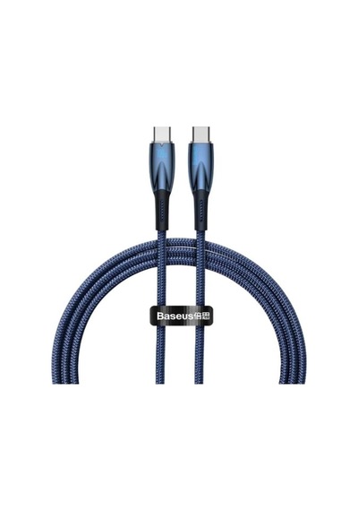 Glimmer Series 100w 100 Cm Pd Type-c Şarj Kablosu Mavi