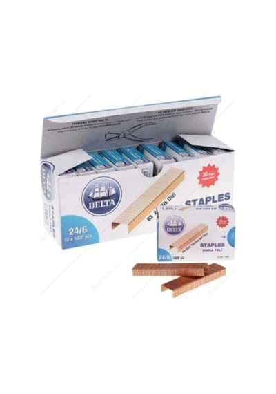 Delta 1551 24/6 Zımba Teli Sarı 10 x 1000