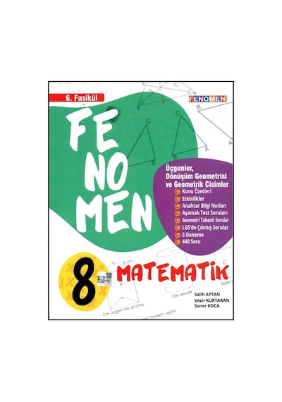 Gama Yayınları 8. Sınıf Matematik 6. Fasikül (Üçgen Dönüşüm Geometrisi Vegometrik Cisimler)