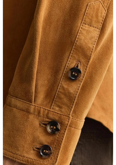 Gant Erkek Kahverengi Relaxed Fit Süet Gömlek-24714