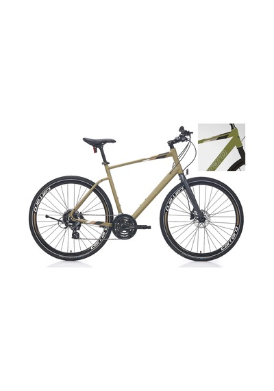 Carraro Sportive 324 Hd Fren 24 Vites 28 Jant Şehir Bisikleti Mat Haki Yeşil Siyah 44 Kadro