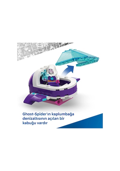 LEGO® Marvel Spidey Ve Arkadaşları Spidey: Su Altı Araçları 11207 -4 Yaş ve Üzeri Çocuklar için Yaratıcı Oyuncak Yapım Seti (154P)