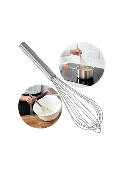 Büyük Boy Paslanmaz Çelik Çırpıcı Üst Kalite Kalın Çıprıcı Yumurta Çırpıcı Krema Çırpıcı 35 Cm Çelik Diğer