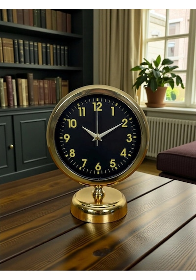 Klas Gold 25 X 20 Cm Metal Masa Saati Çok Renkli
