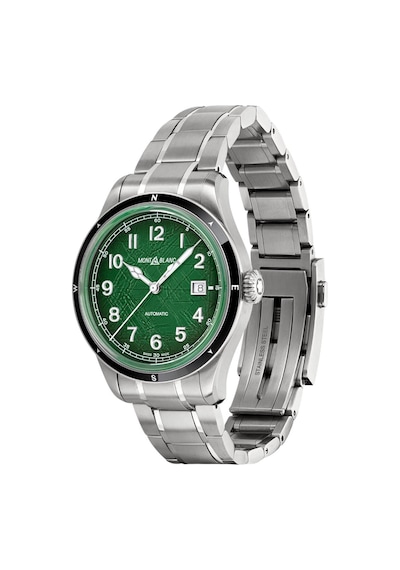 Montblanc 1858 Automatic Date 0 Oxygen 133269 Altın - Mavi