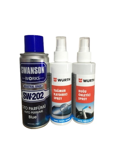 Swanson Works Oto Parfüm 200 Ml Würth Buğu ve Yağmur Sprey 150 Ml