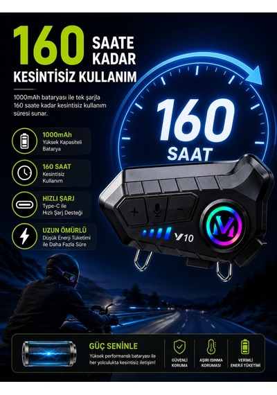Y0010 Ipx6 Su Geçirmez Rgb Sesli Asistan Hd Ses 5.3 Bluetooth