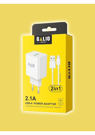 Galio Deluxe Gl-c2a 2.1a Type-c Şarj Aleti Usb-a Kablolu