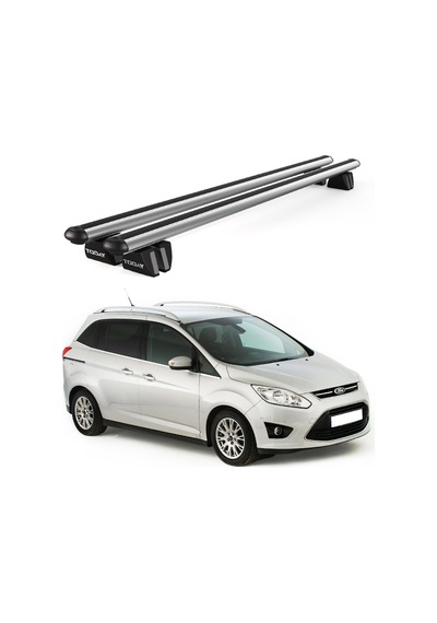 Pençe Ford Grand C-max Ara Atkı 2010-2019 Uyumlu Gri Ara Atkı Port Bagaj Tavan Barı