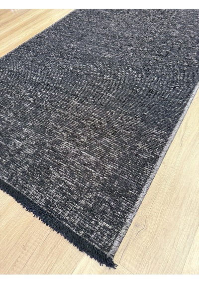 Hoom Rugs Vintage Vtg 105 Antrasit Dekoratif Yıkanabilir Kilim Antrasit
