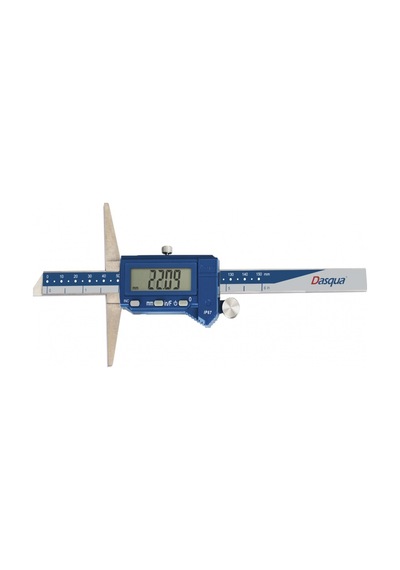 Dasqua 0-300mm Dijital Derinlik Kumpası Pimli Ip67 Yağa, Suya Dirençli 2460-1115