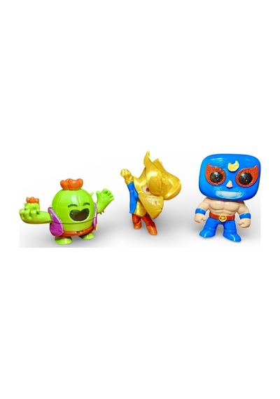 3 Lü Brawl Stars Oyun Karakteri Özel Set El Primo - Anka Crow - Spike 3d Dekoratif 8cm Figür