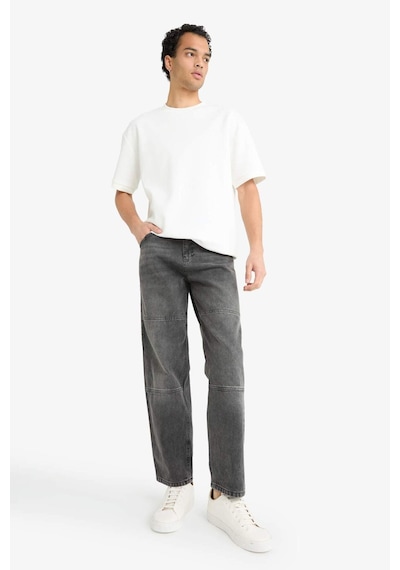 Defacto Relax Fit Yırtık Detaylı Jean Pantolon E8420ax25aunm40 Siyah