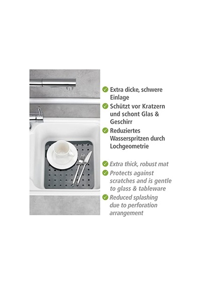 Matı Kare Cam Gri Lavabo Matı Ekstra Güçlü Gri Çok Renkli