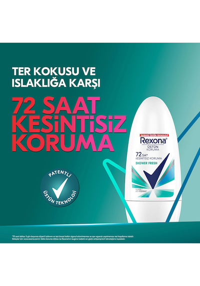 Rexona Shower Fresh 72 Saat Kadın Roll-On Deodorant 50 ML