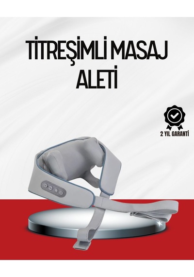 Çok Fonksiyonlu Kablosuz Masaj Aleti 2 Modlu Isıtmalı Antrasit