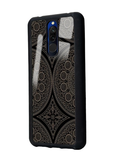 Xiaomi Redmi 8 Osmanlı Motif Tasarımlı Glossy Telefon Kılıfı Çok Renkli