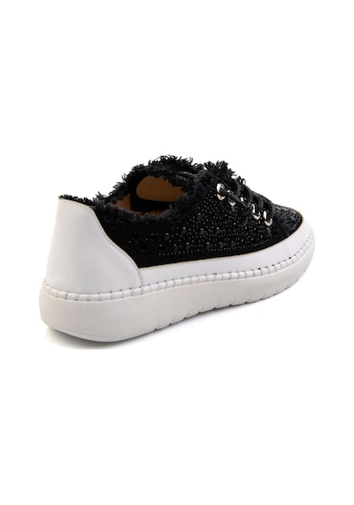 Bambi Siyah Kot Kadın Sneaker K01309000318 Siyah Bambi Siyah Kot Kadın Sneaker K01309000318 Siyah