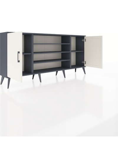 Arges Konsol 5 Raflı 2 Kapaklı 176x30x83 Antrasit-aytaşı/antrasit Aytaşı/antrasit Arges Konsol 5 Raflı 2 Kapaklı 176x30x83 Antrasit-aytaşı/antrasit Aytaşı/antrasit