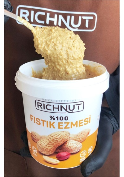 2 Kg Şekersiz Katkısız %100 Fıstık Ezmesi 2 X 1000 Gr