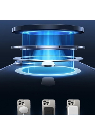 Apple Uyumlu Adige iPhone 16 Pro Max Uyumlu Kılıf Sert Mika Magsafe Kablosuz Şarj Özellikli Sararma Yapmaz -