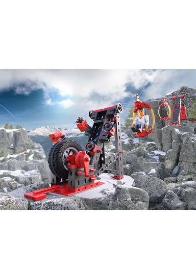 Fischertechnik Teleferik Yapım Seti 369 Parça 3 Model Stem Mekanik Mühendislik 7+