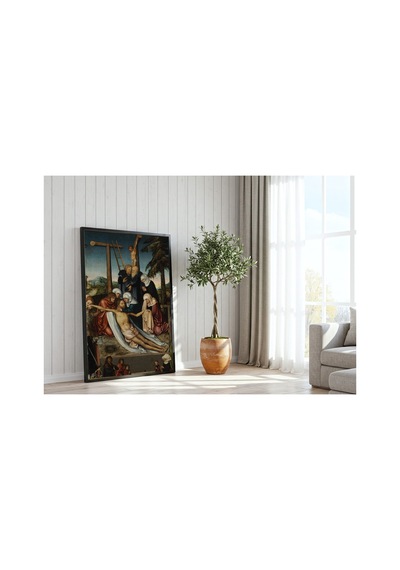 Rönesans Cranach İsa'ya Ağıt Aziz Wolfgang Çerçevesiz Poster 21x30 Cm A4 Tablo Rönesans Klasik Sanat