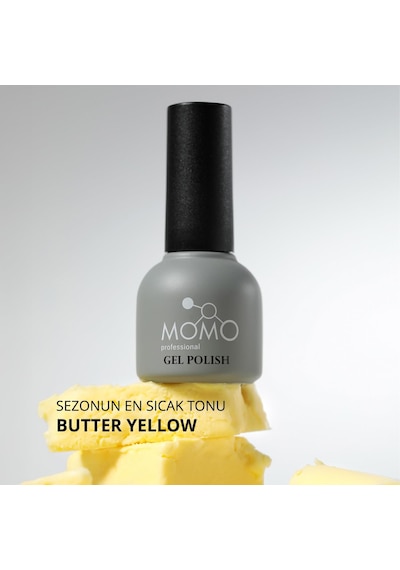 Momo Professional Limited Edition Butter Yellow French Cover Rubber Base Coat 10 Ml