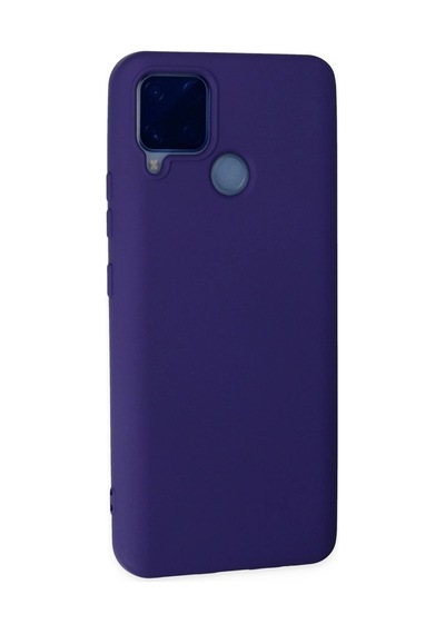 Uryport Realme C15 Kılıf Nano İçi Kadife Silikon - Mor